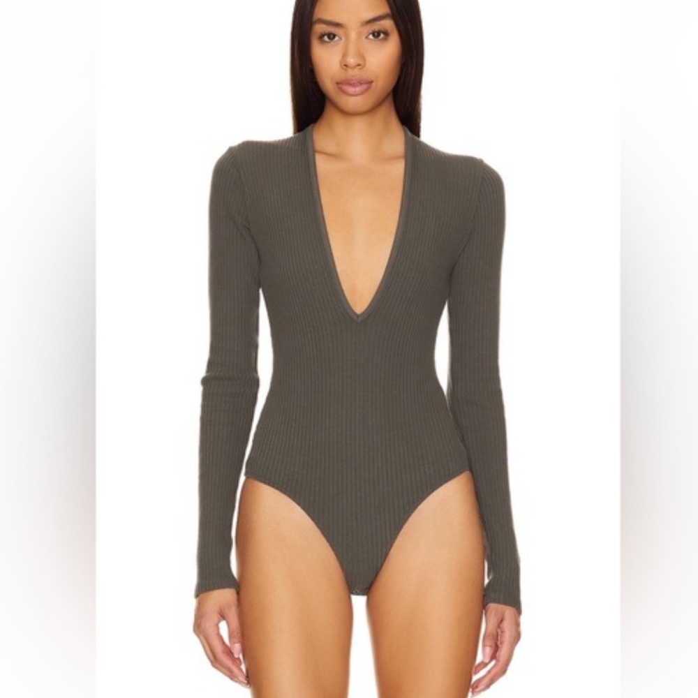 AGOLDE Zena Ribbed Bodysuit